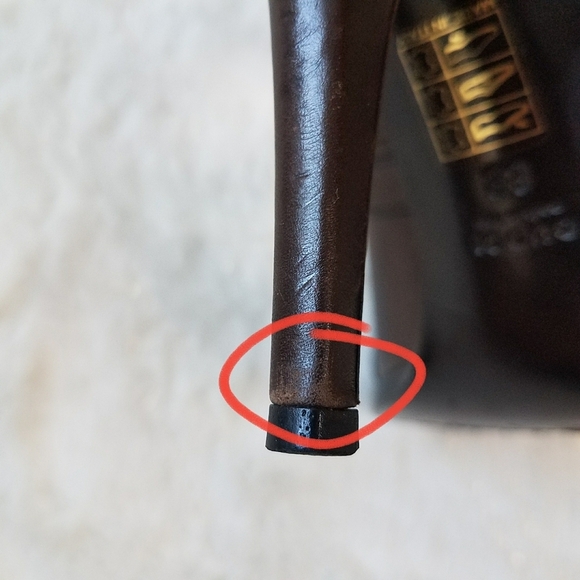 Authentic Gucci Studded Leather Heels - Picture 11 of 12